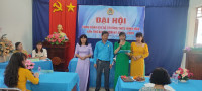 Công đoàn cơ sở Trường THCS Định Hòa, thành phố Thủ Dầu Một, tỉnh Bình Dương tổ chức Đại hội lần thứ XIX nhiệm kỳ 2023 - 2028