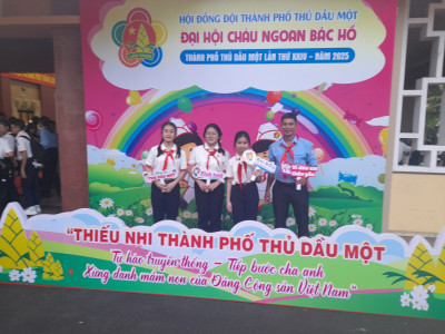 Trường THCS Định Hòa tham dự Đại hội Cháu ngoan Bác Hồ thành phố Thủ Dầu Một lần thứ XXIV - Năm 2025